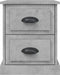 vidaXL - Nachtkastjes - 2 - st - 39x39x47,5 - cm - bewerkt - hout - betongrijs