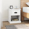 vidaXL - Nachtkastjes - 2 - st - 39x39x47,5 - cm - bewerkt - hout - wit