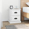 vidaXL - Nachtkastjes - 2 - st - 39x39x47,5 - cm - bewerkt - hout - hoogglans - wit