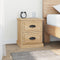 vidaXL - Nachtkastjes - 2 - st - 39x39x47,5 - cm - bewerkt - hout - sonoma - eikenkleur