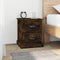 vidaXL - Nachtkastjes - 2 - st - 39x39x47,5 - cm - bewerkt - hout - gerookt - eikenkleur