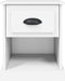 vidaXL - Nachtkastjes - 2 - st - 39x39x47,5 - cm - bewerkt - hout - wit