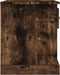 vidaXL - Nachtkastjes - 2 - st - 39x39x47,5 - cm - bewerkt - hout - gerookt - eikenkleur
