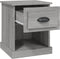 vidaXL - Nachtkastjes - 2 - st - 39x39x47,5 - cm - bewerkt - hout - grijs - sonoma - eiken