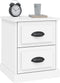 vidaXL - Nachtkastjes - 2 - st - 39x39x47,5 - cm - bewerkt - hout - wit