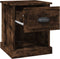 vidaXL - Nachtkastjes - 2 - st - 39x39x47,5 - cm - bewerkt - hout - gerookt - eikenkleur