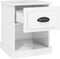 vidaXL - Nachtkastjes - 2 - st - 39x39x47,5 - cm - bewerkt - hout - hoogglans - wit