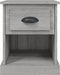 vidaXL - Nachtkastjes - 2 - st - 39x39x47,5 - cm - bewerkt - hout - grijs - sonoma - eiken