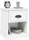 vidaXL - Nachtkastjes - 2 - st - 39x39x47,5 - cm - bewerkt - hout - wit