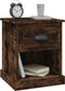 vidaXL - Nachtkastjes - 2 - st - 39x39x47,5 - cm - bewerkt - hout - gerookt - eikenkleur