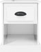 vidaXL - Nachtkastjes - 2 - st - 39x39x47,5 - cm - bewerkt - hout - hoogglans - wit