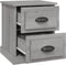 vidaXL - Nachtkastjes - 2 - st - 39x39x47,5 - cm - bewerkt - hout - grijs - sonoma - eiken