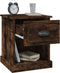vidaXL - Nachtkastjes - 2 - st - 39x39x47,5 - cm - bewerkt - hout - gerookt - eikenkleur