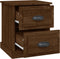 vidaXL - Nachtkastjes - 2 - st - 39x39x47,5 - cm - bewerkt - hout - bruin - eikenkleur