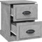 vidaXL - Nachtkastjes - 2 - st - 39x39x47,5 - cm - bewerkt - hout - betongrijs