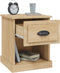 vidaXL - Nachtkastjes - 2 - st - 39x39x47,5 - cm - bewerkt - hout - sonoma - eikenkleur