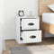 vidaXL - Nachtkastjes - 2 - st - 39x39x47,5 - cm - bewerkt - hout - wit