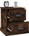 vidaXL - Nachtkastjes - 2 - st - 39x39x47,5 - cm - bewerkt - hout - gerookt - eikenkleur