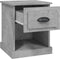 vidaXL - Nachtkastjes - 2 - st - 39x39x47,5 - cm - bewerkt - hout - betongrijs