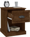 vidaXL - Nachtkastjes - 2 - st - 39x39x47,5 - cm - bewerkt - hout - bruin - eikenkleur