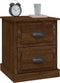 vidaXL - Nachtkastjes - 2 - st - 39x39x47,5 - cm - bewerkt - hout - bruin - eikenkleur
