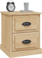 vidaXL - Nachtkastjes - 2 - st - 39x39x47,5 - cm - bewerkt - hout - sonoma - eikenkleur