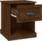 vidaXL - Nachtkastjes - 2 - st - 39x39x47,5 - cm - bewerkt - hout - bruin - eikenkleur