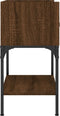 vidaXL - Nachtkastjes - 2 - st - 40,5x31x60 - cm - bewerkt - hout - bruin - eikenkleur