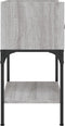 vidaXL - Nachtkastjes - 2 - st - 40,5x31x60 - cm - bewerkt - hout - grijs - sonoma - eiken