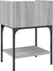 vidaXL - Nachtkastjes - 2 - st - 40,5x31x60 - cm - bewerkt - hout - grijs - sonoma - eiken