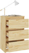 vidaXL - Nachtkastjes - 2 - st - 40x29,5x64 - cm - massief - grenenhout