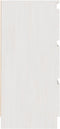 vidaXL - Nachtkastjes - 2 - st - 40x29,5x64 - cm - massief - grenenhout - wit