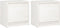 vidaXL - Nachtkastjes - 2 - st - 40x30,5x40 - cm - massief - grenenhout - wit