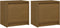 vidaXL - Nachtkastjes - 2 - st - 40x30,5x40 - cm - massief - grenenhout - honingbruin
