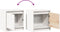 vidaXL - Nachtkastjes - 2 - st - 40x30,5x40 - cm - massief - grenenhout - wit