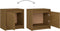 vidaXL - Nachtkastjes - 2 - st - 40x30,5x40 - cm - massief - grenenhout - honingbruin