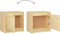 vidaXL - Nachtkastjes - 2 - st - 40x30,5x40 - cm - massief - grenenhout