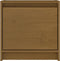 vidaXL - Nachtkastjes - 2 - st - 40x30,5x40 - cm - massief - grenenhout - honingbruin