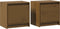 vidaXL - Nachtkastjes - 2 - st - 40x30,5x40 - cm - massief - grenenhout - honingbruin
