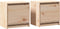 vidaXL - Nachtkastjes - 2 - st - 40x30,5x40 - cm - massief - grenenhout