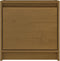 vidaXL - Nachtkastjes - 2 - st - 40x30,5x40 - cm - massief - grenenhout - honingbruin