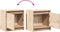 vidaXL - Nachtkastjes - 2 - st - 40x30,5x40 - cm - massief - grenenhout