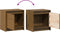 vidaXL - Nachtkastjes - 2 - st - 40x30,5x40 - cm - massief - grenenhout - honingbruin