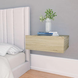 vidaXL - Nachtkastjes - 2 - st - 40x30x15 - cm - bewerkt - hout - sonoma - eikenkleurig