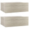 vidaXL - Nachtkastjes - 2 - st - 40x30x15 - cm - bewerkt - hout - sonoma - eikenkleurig