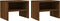 vidaXL - Nachtkastjes - 2 - st - 40x30x30 - cm - bewerkt - hout - bruin - eikenkleur