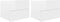 vidaXL - Nachtkastjes - 2 - st - 40x30x30 - cm - bewerkt - hout - hoogglans - wit