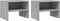 vidaXL - Nachtkastjes - 2 - st - 40x30x30 - cm - bewerkt - hout - grijs - sonoma - eiken