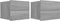 vidaXL - Nachtkastjes - 2 - st - 40x30x30 - cm - bewerkt - hout - grijs - sonoma - eiken