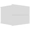 vidaXL - Nachtkastjes - 2 - st - 40x30x30 - cm - bewerkt - hout - hoogglans - wit